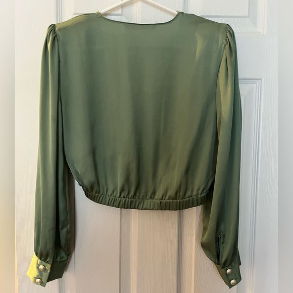Zara Green Crop Top, size small - Picture 4 of 5